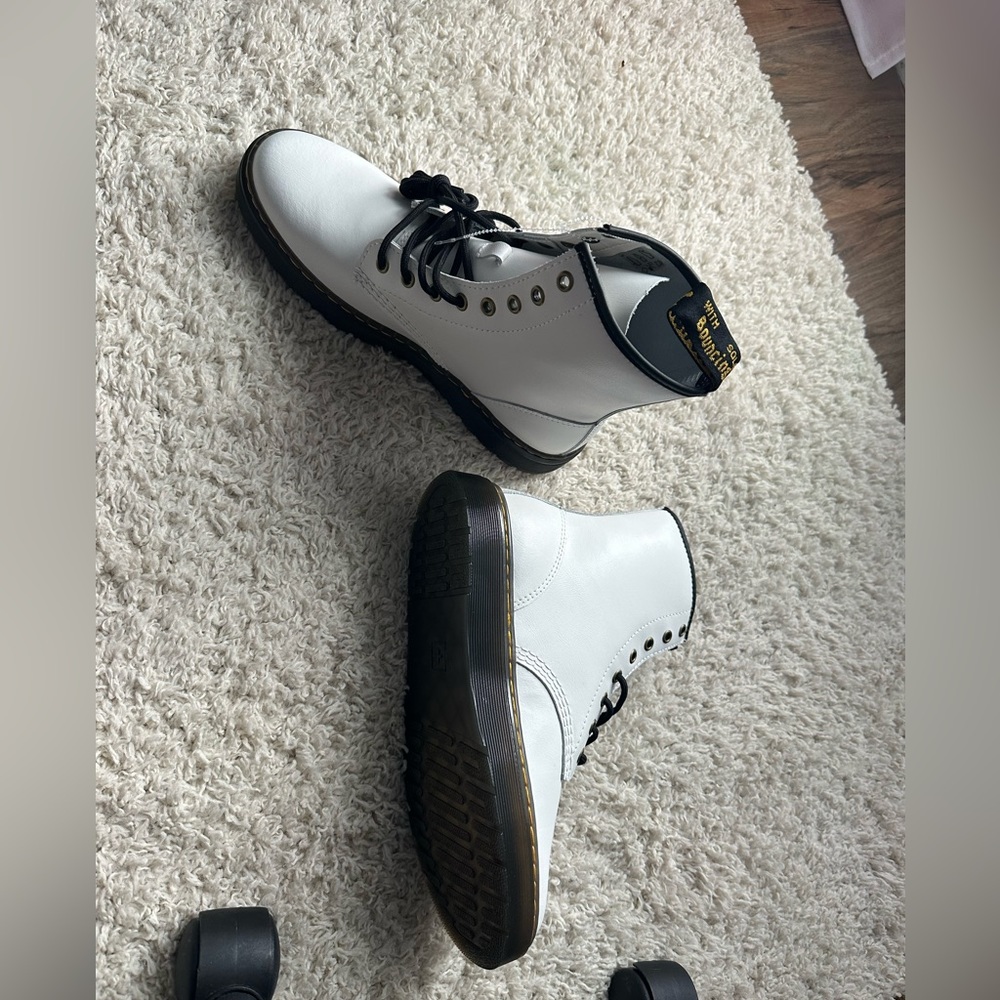 Brand new Dr. Martens white boots